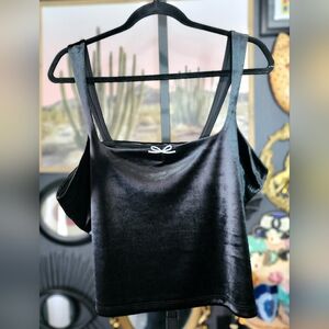 Wild Fable Black Velour Cami Tank Top | Size XL | NWOT Soft Velvet